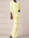 Daffodil waterfall jacket chiffon mother of the bride pantsuit three piece
