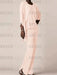 Petal waterfall jacket chiffon mother of the bride pantsuit three piece