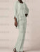 Silver waterfall jacket chiffon mother of the bride pantsuit three piece