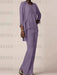Tahiti waterfall jacket chiffon mother of the bride pantsuit three piece