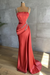 Watermelon glitter evening dresses floor-length Prom Dress - Prom Dresses