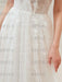 Wedding Dress 2021 V Neck A Line Floor Length Lace Appliqued Tulle Bridal Gowns