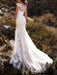 Wedding Dress 2021 V Neck Mermaid sleeveless Lace Embellishment classic Bridal Gowns with train