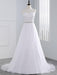 wedding dresses 2021 a line beaded jewel neck sleeveless floor length tulle traditional bridal dress with train