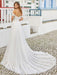Wedding Dresses With Train A-line Floor-Length Sleeveless Beaded Sweetheart Neck Bridal Gowns