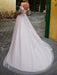 Wedding Dresses 2021 A Line Off The Shoulder Short Sleeves Sash Sweetheart Neck Bridal Dresses