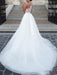 wedding dresses 2021 jewel neck a line floor length beaded sash tulle pageant dress bridal gowns
