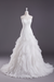 White - Pink A-Line Strapless Sweetheart Wedding Gown