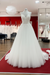 White Elegant Lace A-line Wedding Dress with V-neck Spaghetti Straps