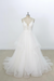 White Eye-catching Appliques Tulle A-line Wedding Dress - Wedding Dresses