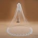 White Ivory Long Bridal Veil with Lace Appliques - One Size(Only can Buy 1 Per Person) - Wedding Veil