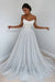 White Off-the-Shoulder Prom Dress Long with Sequins - Prom Dresses