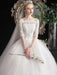 Cheap Wedding Dresses Eric White Off The Shoulder Half Sleeves Ball Gown Soft Tulle Lace Up Floor Length Bride Dresses