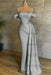 White Prom Dress Sleeveless Elegant Pleated Off-the-Shoulder Satin Evening Dress - Prom Dresses