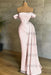 White Prom Dress Sleeveless Elegant Pleated Off-the-Shoulder Satin Evening Dress - Prom Dresses