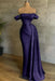 White Prom Dress Sleeveless Elegant Pleated Off-the-Shoulder Satin Evening Dress - Prom Dresses