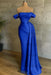 White Prom Dress Sleeveless Elegant Pleated Off-the-Shoulder Satin Evening Dress - Prom Dresses