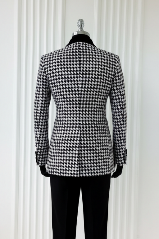 Cornelius Bespoke White Shawl Lapel Jacquard Wedding Suits For Men