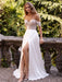 White Simple Wedding Dress Satin Fabric Strapless Sleeveless Cut Out A-Line Off The Shoulder Long Bridal Dresses