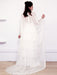 White Simple Wedding Dress Satin Fabric V-Neck Sleeveless Ruffles A-Line Long Chiffon Bridal Dresses