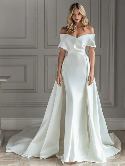 Explore the Elegant Charm of Satin Wedding Dresses