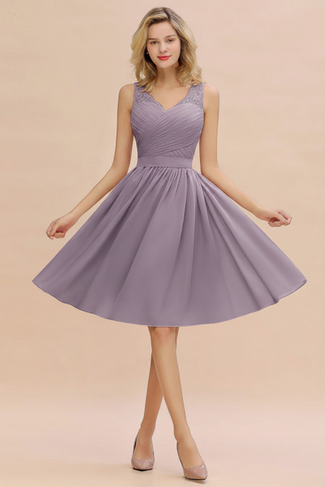 Short Aline Chiffon Bridesmaid Dresses