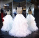 Wonderful Amazing Two Piece White Shiny Ruffles Sleeveless Floor Length Prom Gown with Gold Top - Prom Dresses