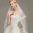 1.5M Lace Edge Short Comb Two Layers Wedding Veils | Bridelily - wedding veils