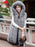 Faux Fur Coats For Women Grey Sleeveless Hooded Short Winter Coat