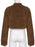 Faux Fur Coats Coffee Brown Turndown Collar Long Sleeves Zipper Oversized Women Coat