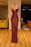 Chic Wine Red Mermaid Prom Gown with Spaghetti Straps and V-Neck