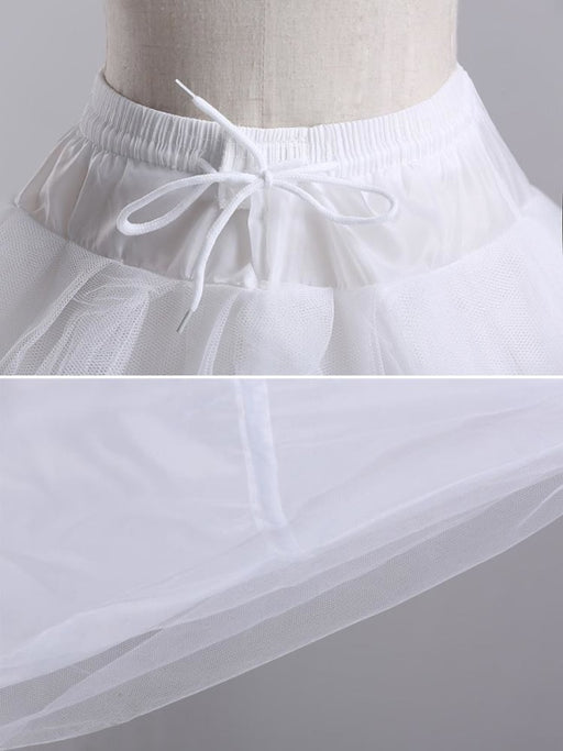 3 Hoops Ball Gown White Tulle Wedding Petticoats | Bridelily - wedding petticoats