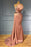 Blush Pink Mermaid Prom Gown with Delicate Ruffles and Sparkling Bead Embellishments