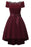 A| Bridelily Cocktail Dresses Simple A-Line lace Elegant Summer Lace Dress - Wine Red / S - lace dresses