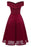 A| Bridelily Cute Lace Dress Wedding Party Formal Dress - S / Burgundy - lace dresses