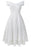 A| Bridelily Cute Lace Dress Wedding Party Formal Dress - S / White - lace dresses