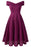 A| Bridelily Cute Lace Dress Wedding Party Formal Dress - S / Purple - lace dresses
