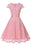 A| Bridelily Lace Stitching Retro Belt Waist Slim Dress - S / Pink - lace dresses