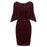 A| Bridelily New Sky Blue Half Sleeve Lace Dress - Wine Red / S - lace dresses
