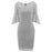 A| Bridelily New Sky Blue Half Sleeve Lace Dress - Gray / S - lace dresses