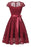 A| Bridelily New Solid Lace U-Neckline Dresses - S / Burgundy - lace dresses