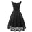 A| Bridelily Pink A-Line Lace Dress - Black / S - lace dresses