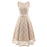 A| Bridelily Pink Round Neck Lace Dress - lace dresses