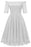 A| Bridelily White A-line Knee-length Lace Dress - White / S - lace dresses