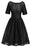 A| Bridelily Women Street Lace Crochet Dress Short Sleeve Evening Cocktail Dresses - S / Black - lace dresses