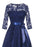 A| Bridelily Womens 1/2 Sleeves Lace Short Prom Formal Casual Swing Party Cocktail Dresses - lace dresses