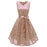 A| Bridelily Womens 1940s Street Rockabilly Ball Gown Flared Dress - Apricot / S - lace dresses