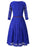 A| Bridelily Womens 3/4 Sleeve Flare Floral Lace Swing Party Bridesmaid Dress - lace dresses