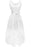 A| Bridelily Womens Floral Lace Hi-Lo Bridesmaid Dress V Neck Cocktail Formal Swing Dress - S / White - lace dresses