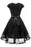 A| Bridelily Womens Street 1950s Short Sleeve A-Line Cocktail Party Dress - S / Black - lace dresses